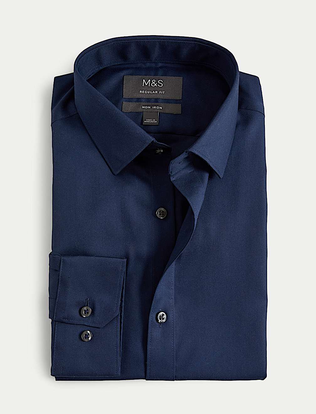 Regular Fit Non Iron Pure Cotton Twill Shirt