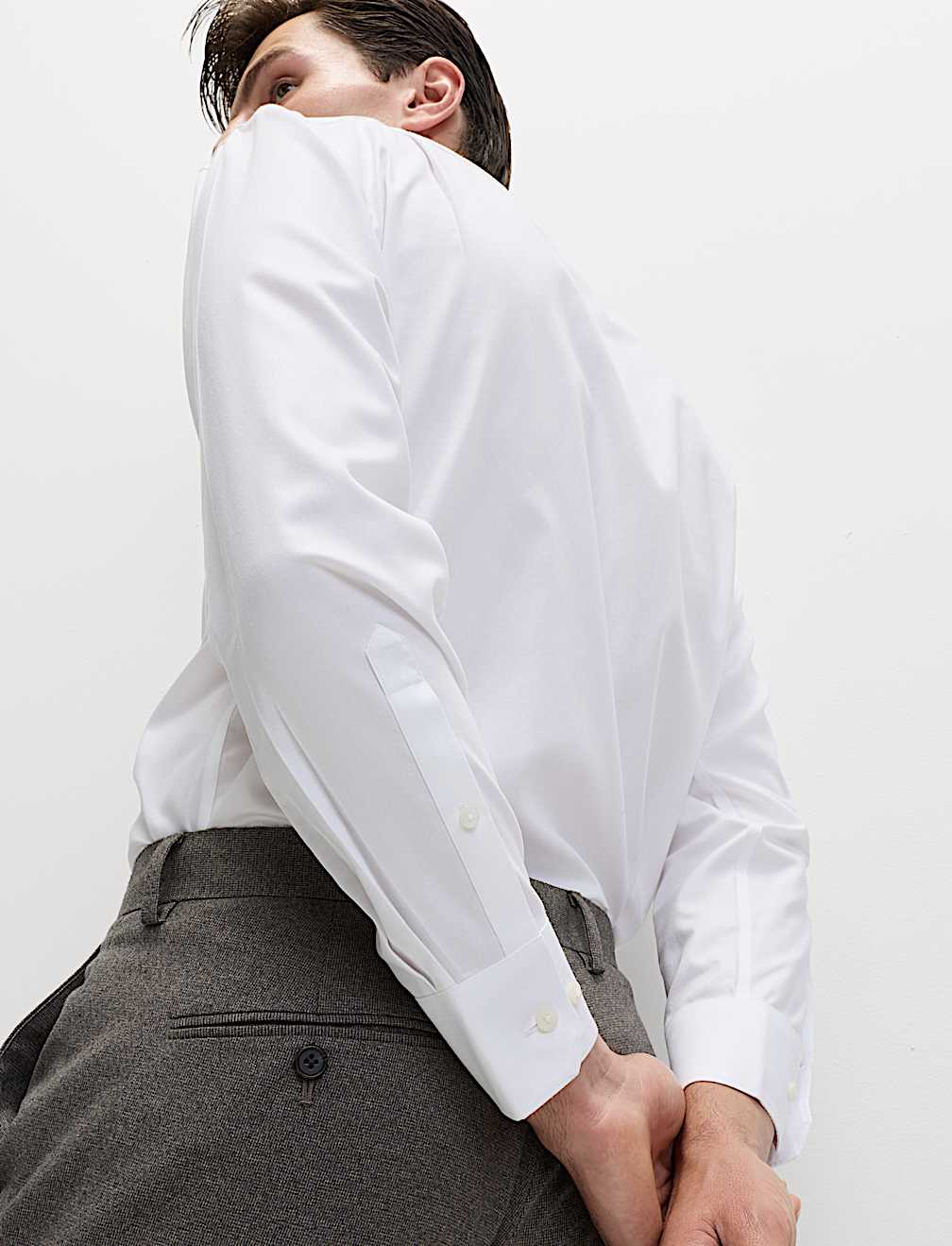 Regular Fit 2 Inch Shorter Ultimate Non Iron Twill Shirt