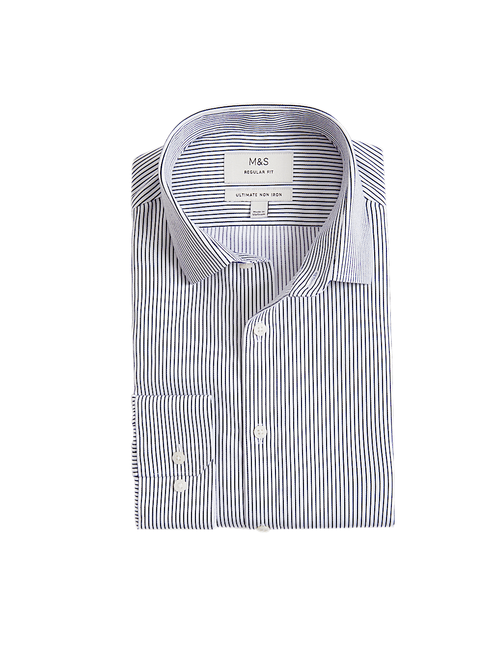 Regular Fit Ultimate Non Iron Cotton Striped Shirt