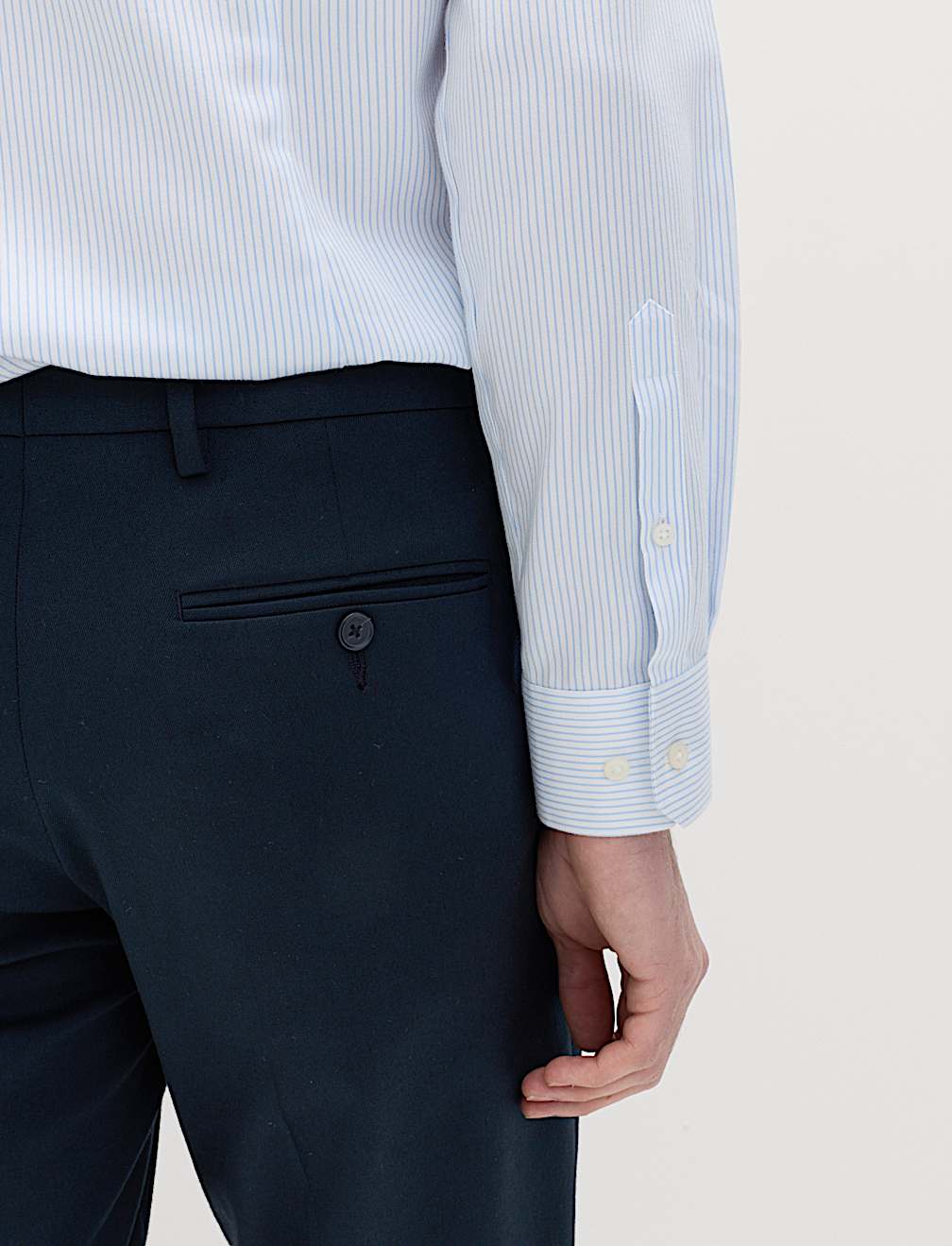 Slim Fit Ultimate Non Iron Cotton Striped Shirt