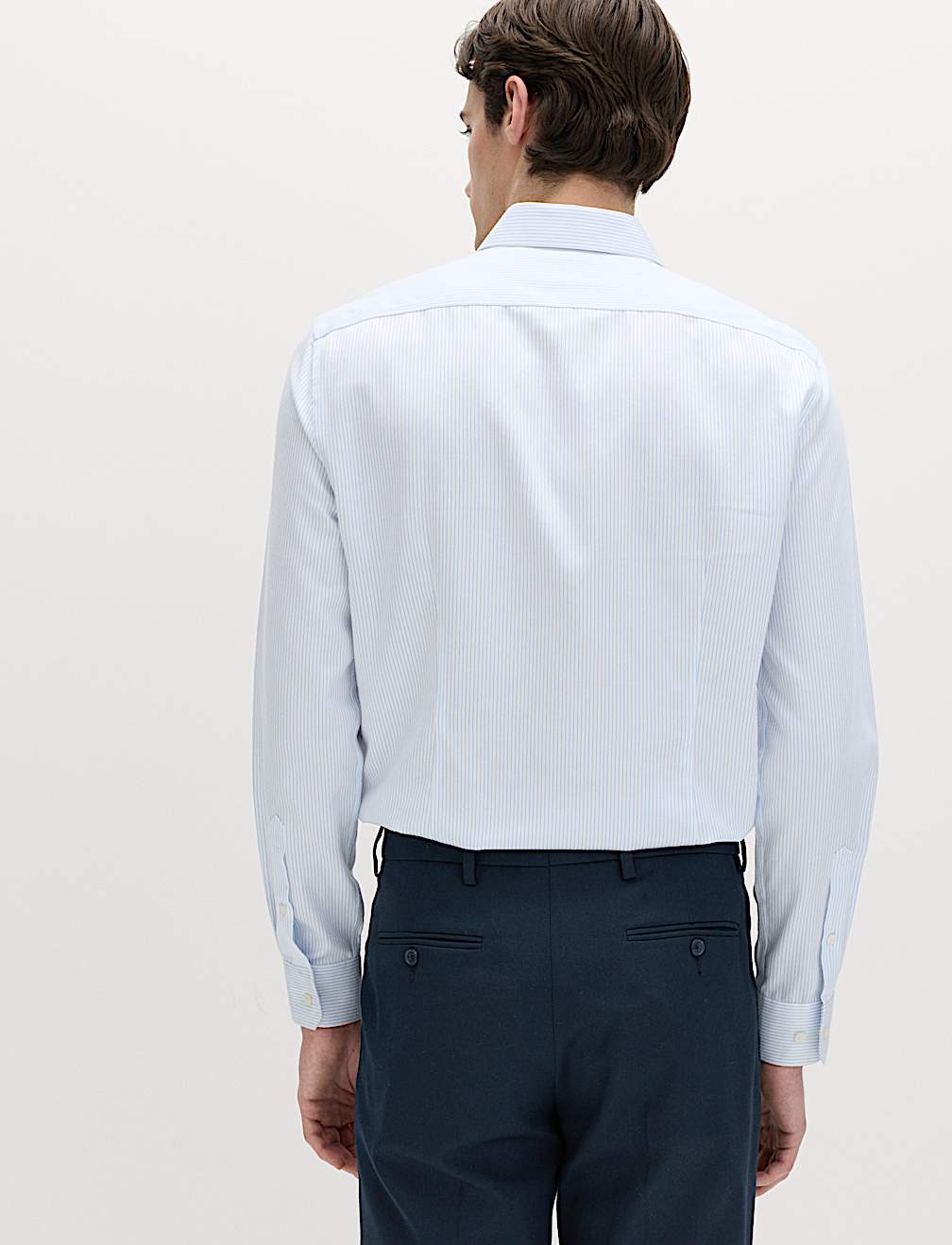 Slim Fit Ultimate Non Iron Cotton Striped Shirt