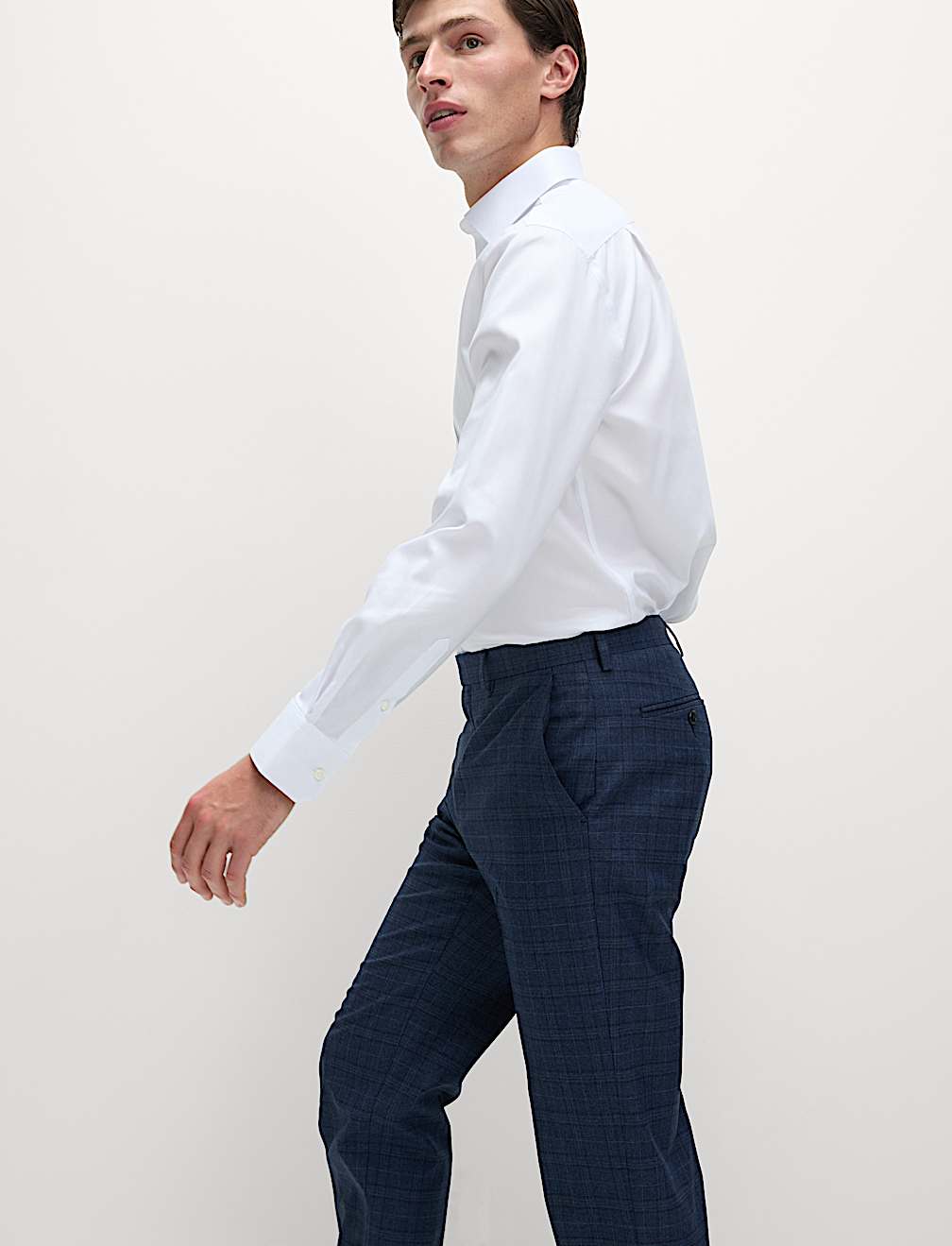 Regular Fit Easy Iron Pure Cotton Textured Shirt