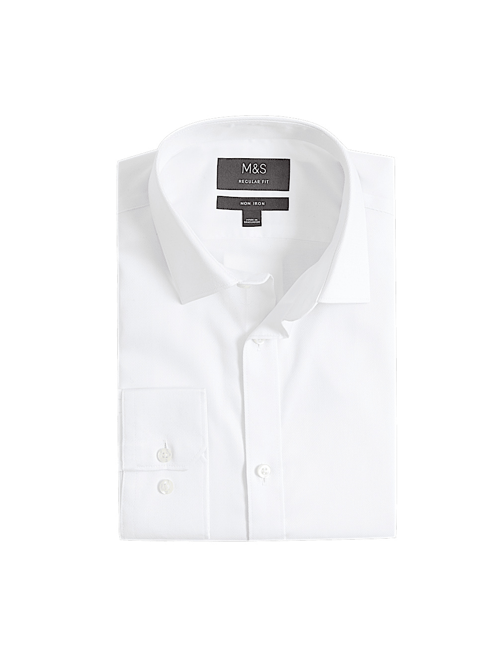 Regular Fit Easy Iron Pure Cotton Textured Shirt