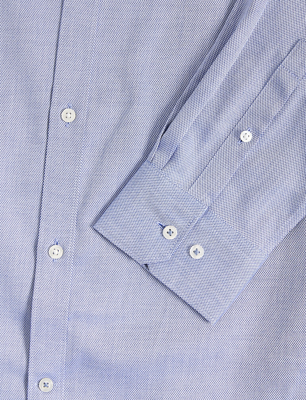 Slim Fit Easy Iron Pure Cotton Textured Shirt