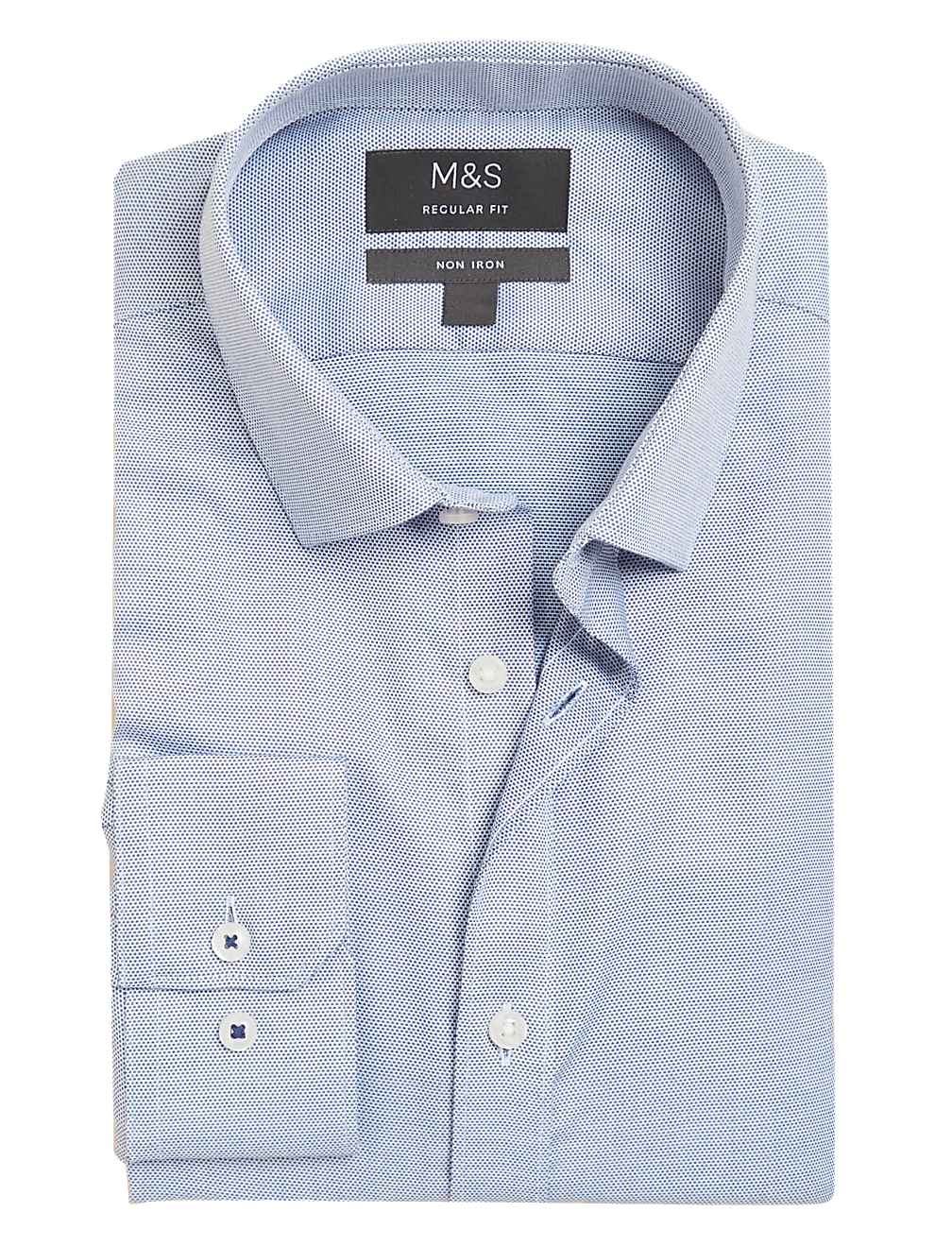 Regular Fit Pure Cotton Textured Shirt