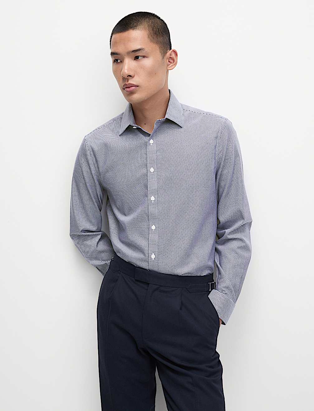 Regular Fit Ultimate Non Iron Textured Shirt