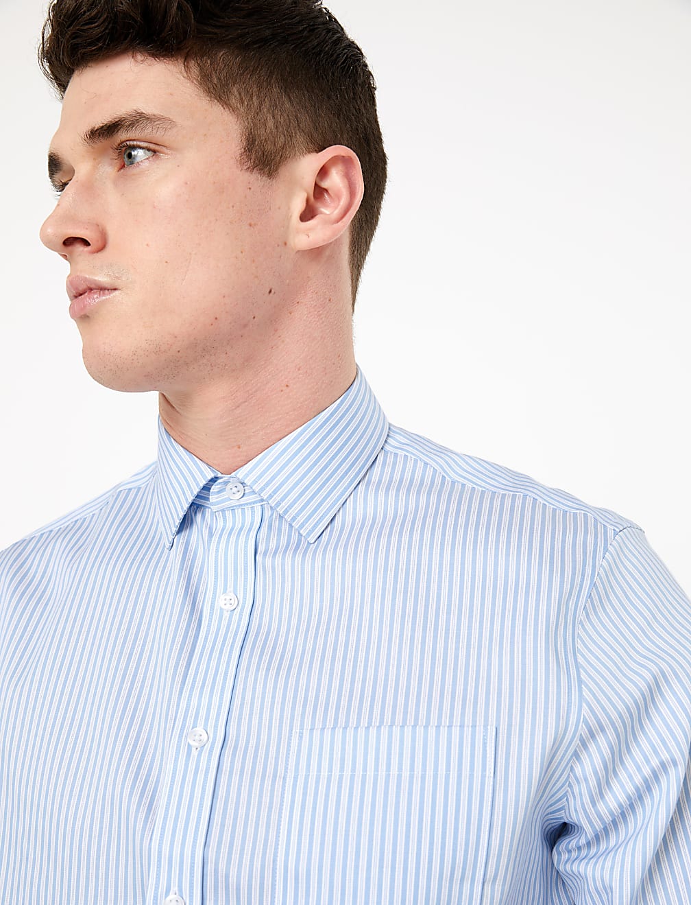 Pure Cotton Regular Fit Striped Shirt