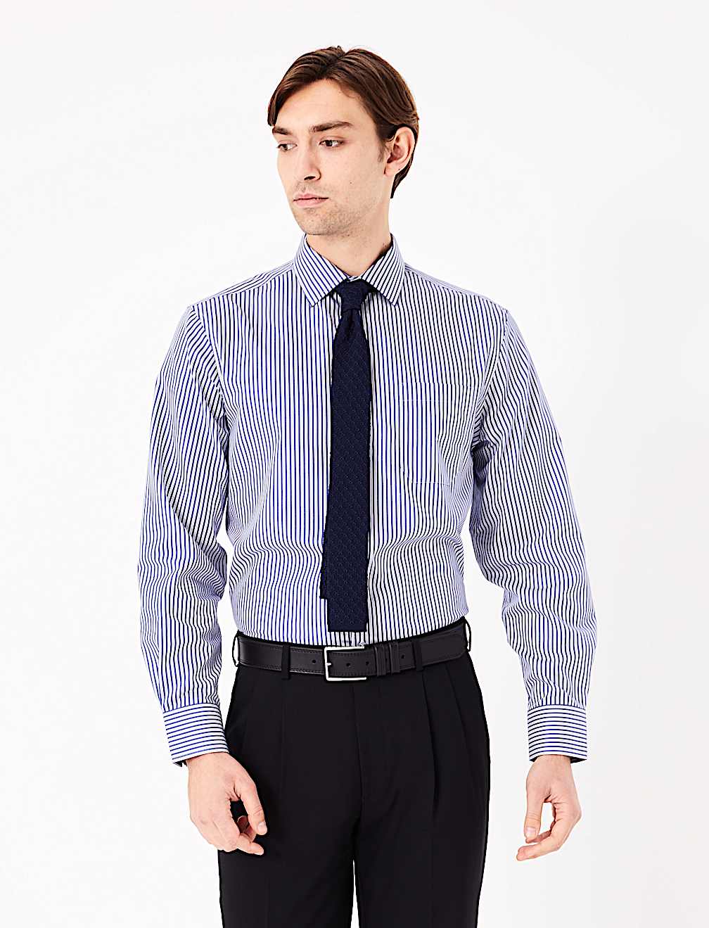 Pure Cotton Regular Fit Striped Shirt