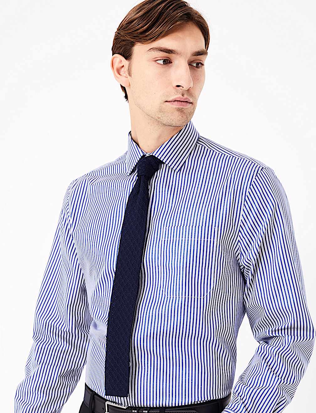 Pure Cotton Regular Fit Striped Shirt