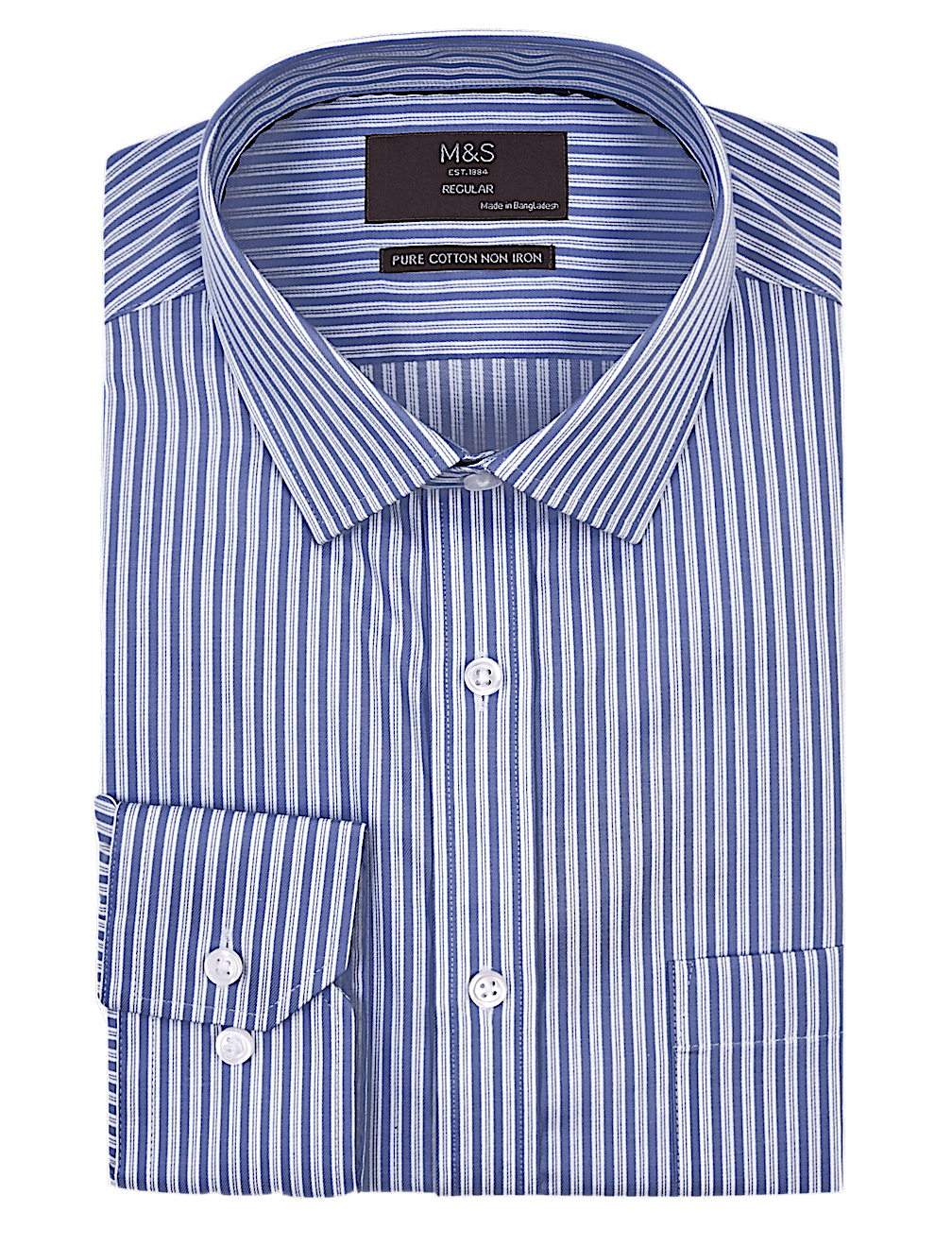Pure Cotton Regular Fit Striped Shirt