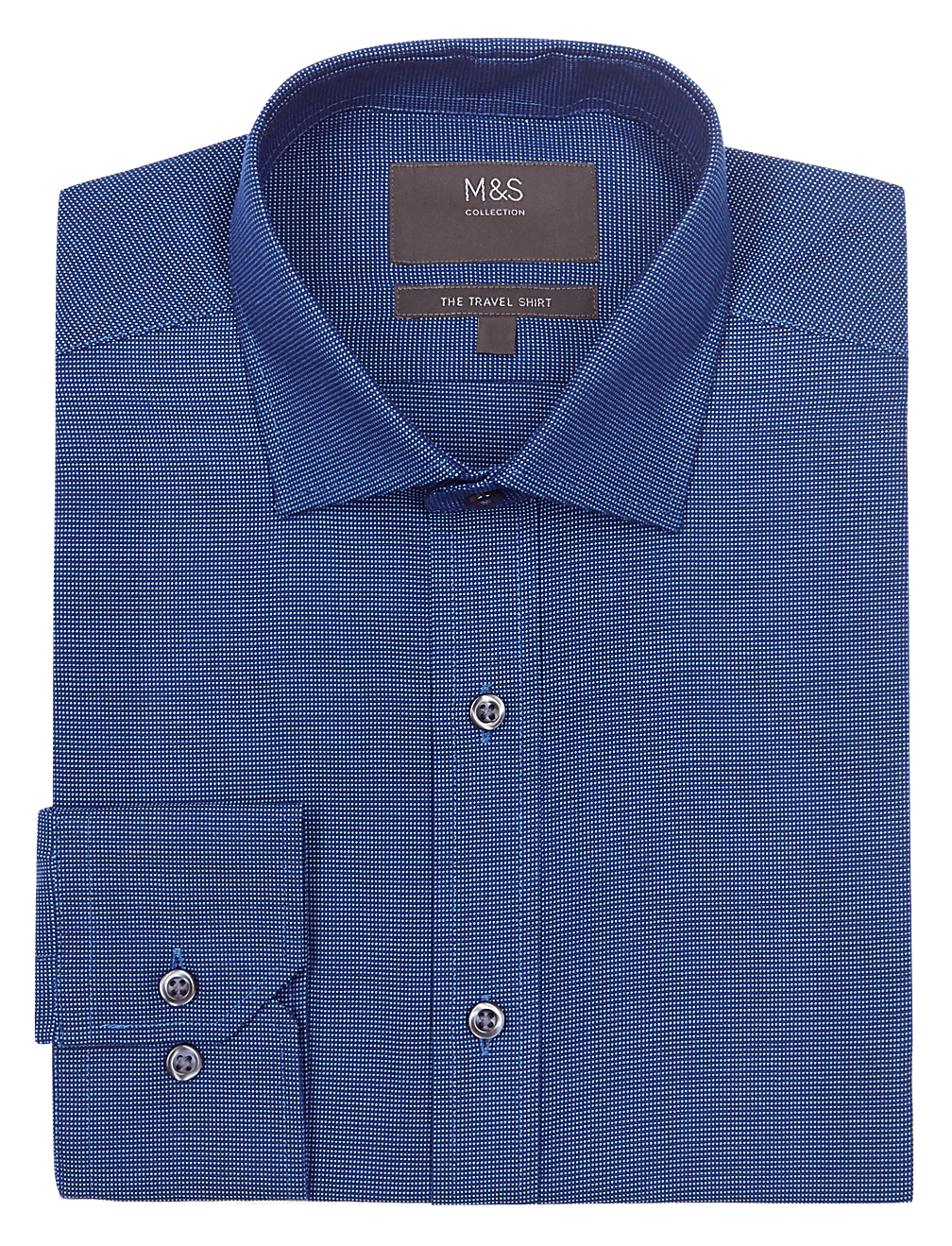 Cotton Blend Regular Fit Non-Iron Shirt