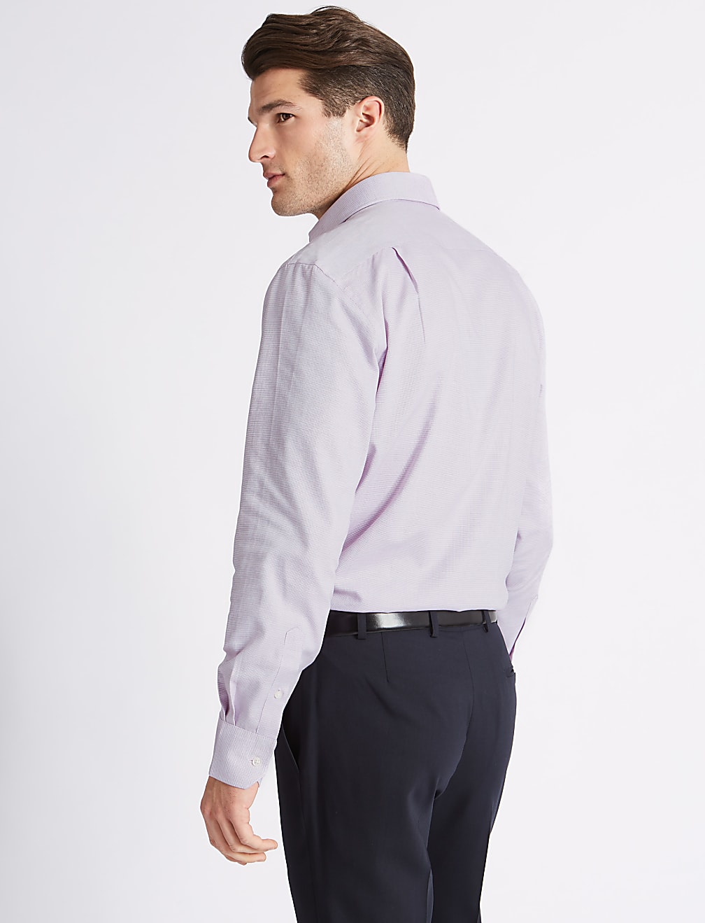Cotton Blend Regular Fit Non-Iron Shirt