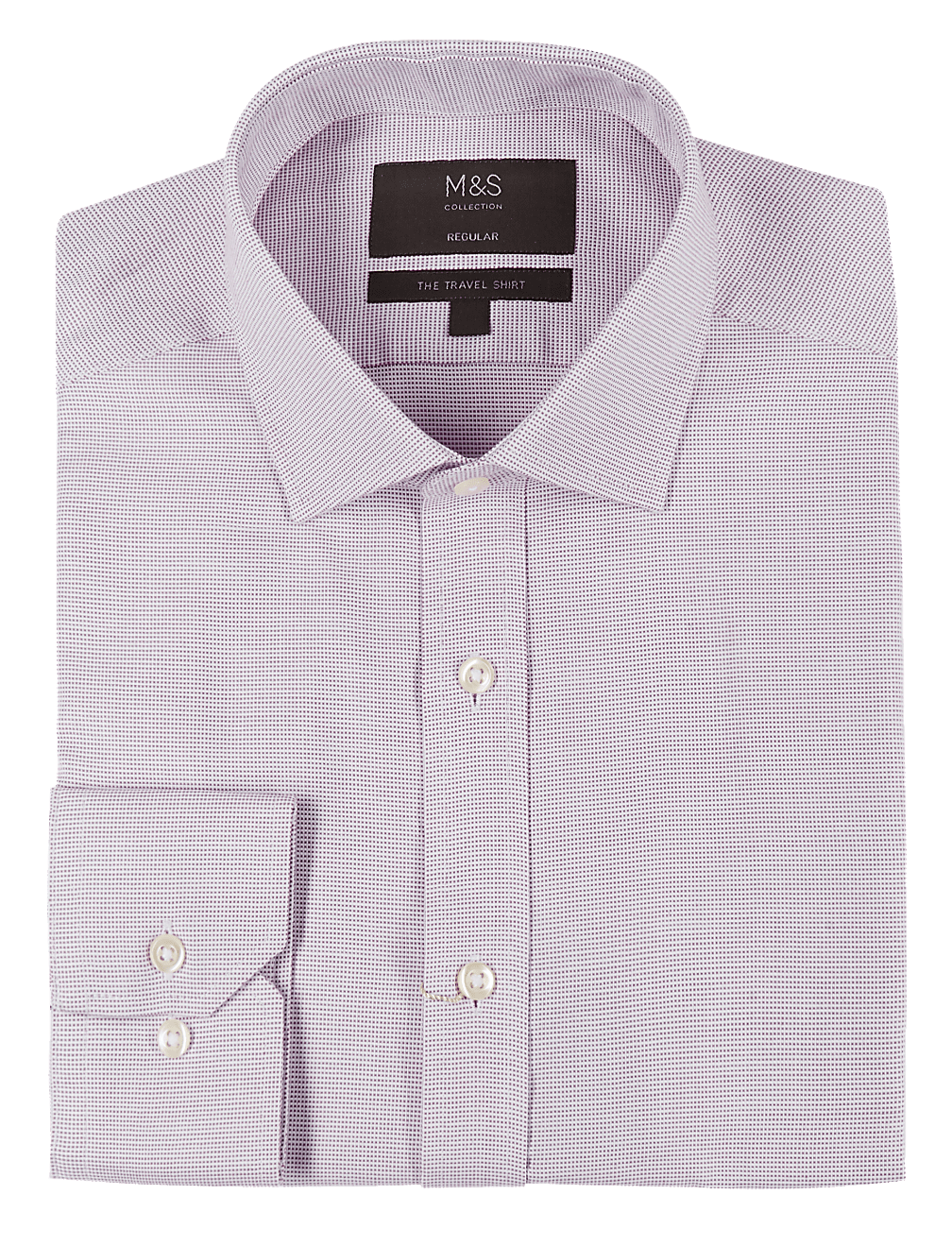 Cotton Blend Regular Fit Non-Iron Shirt