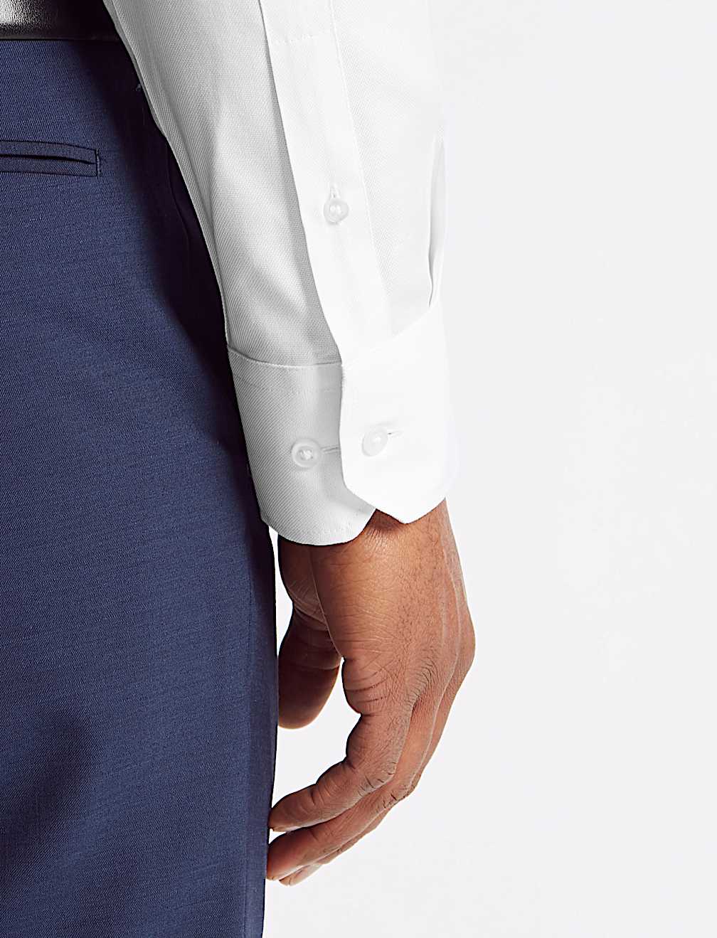 Cotton Blend Regular Fit Non-Iron Shirt