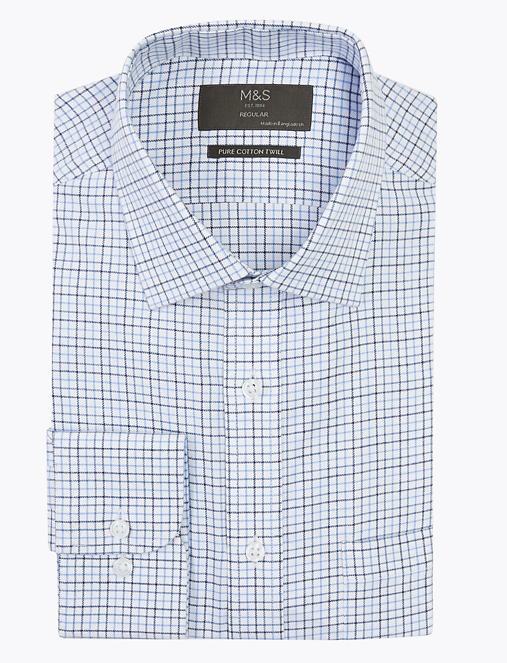 Regular Fit Cotton Checked Shirt