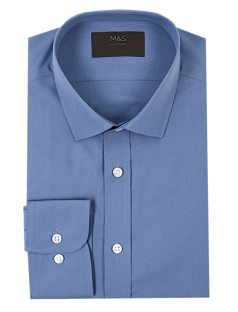 Cotton Blend Slim Fit Shirt