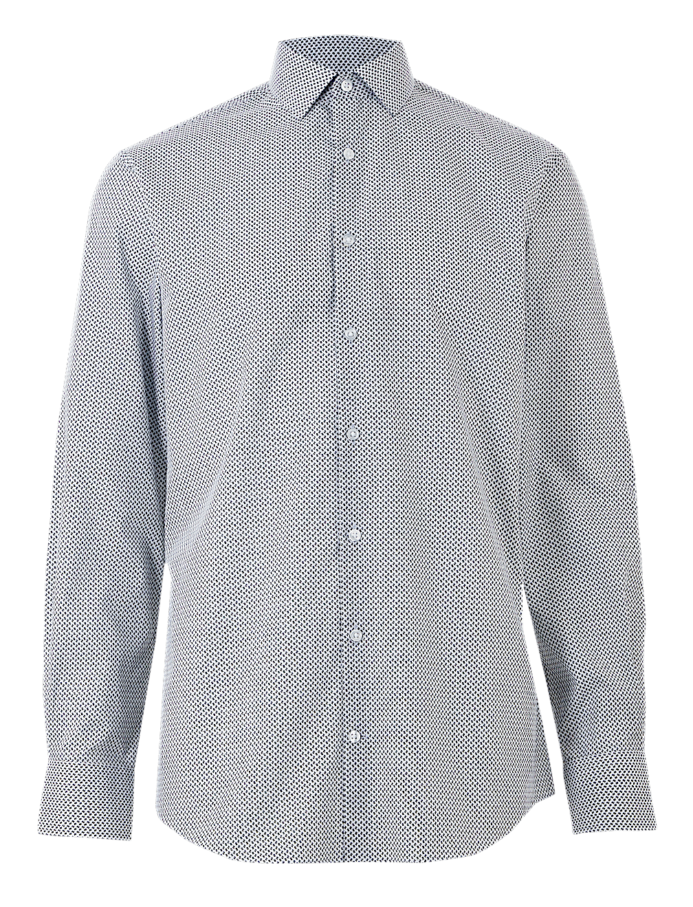 Cotton Blend Skinny Fit Shirt