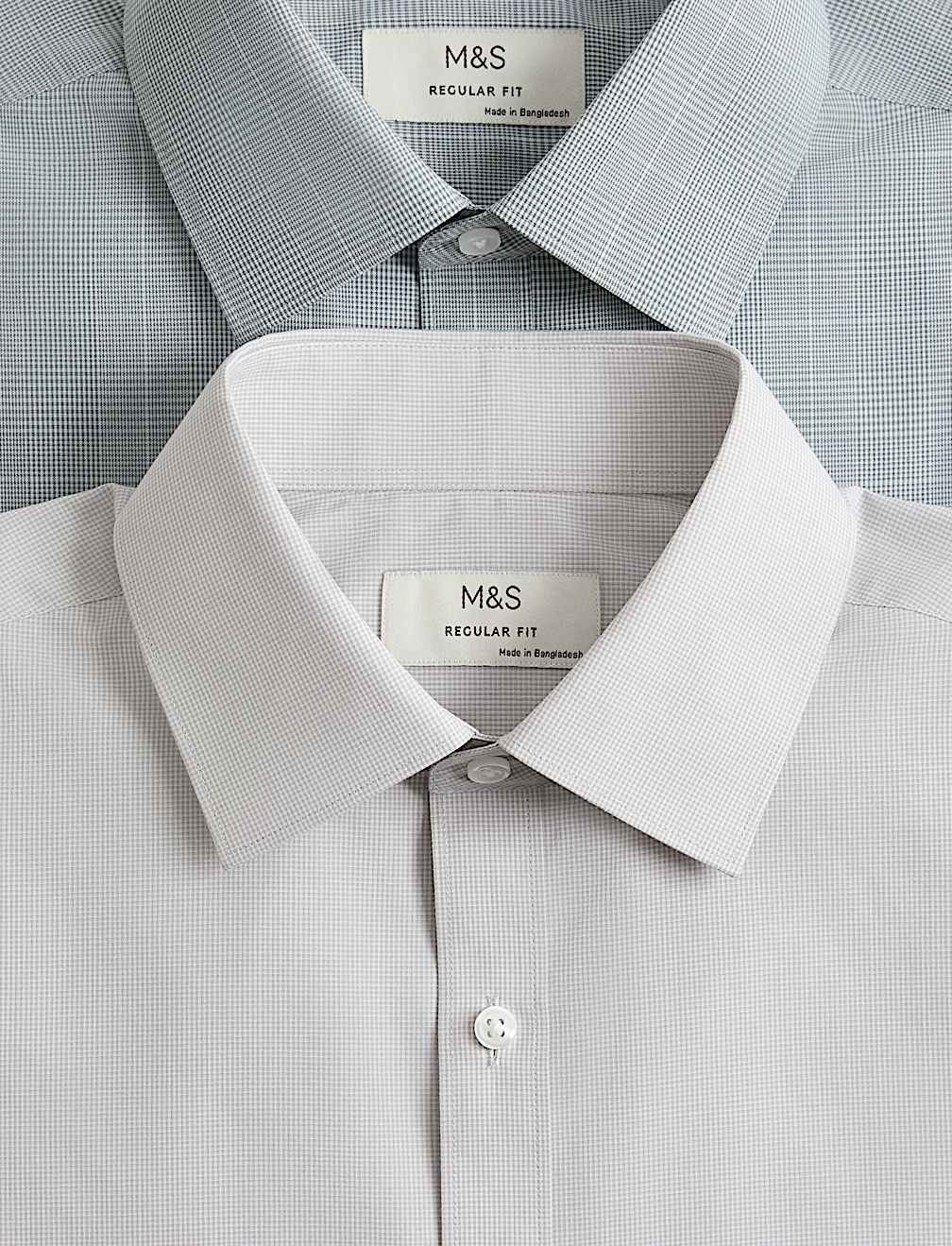 2pk Regular Fit Easy Iron Check Shirts