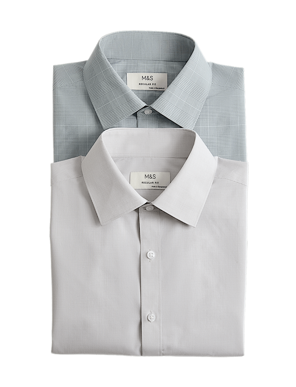 2pk Regular Fit Easy Iron Check Shirts