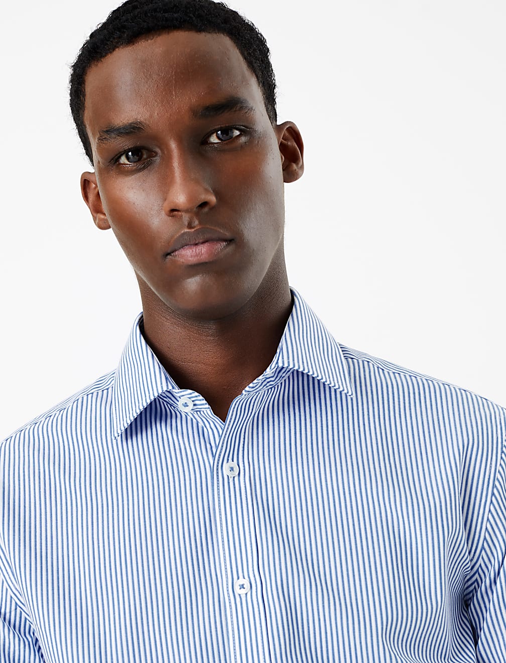 Tailored Fit Striped Easy Iron Shirt