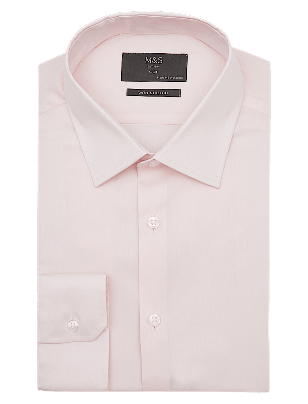 Slim Fit Cotton Shirt with Stretch