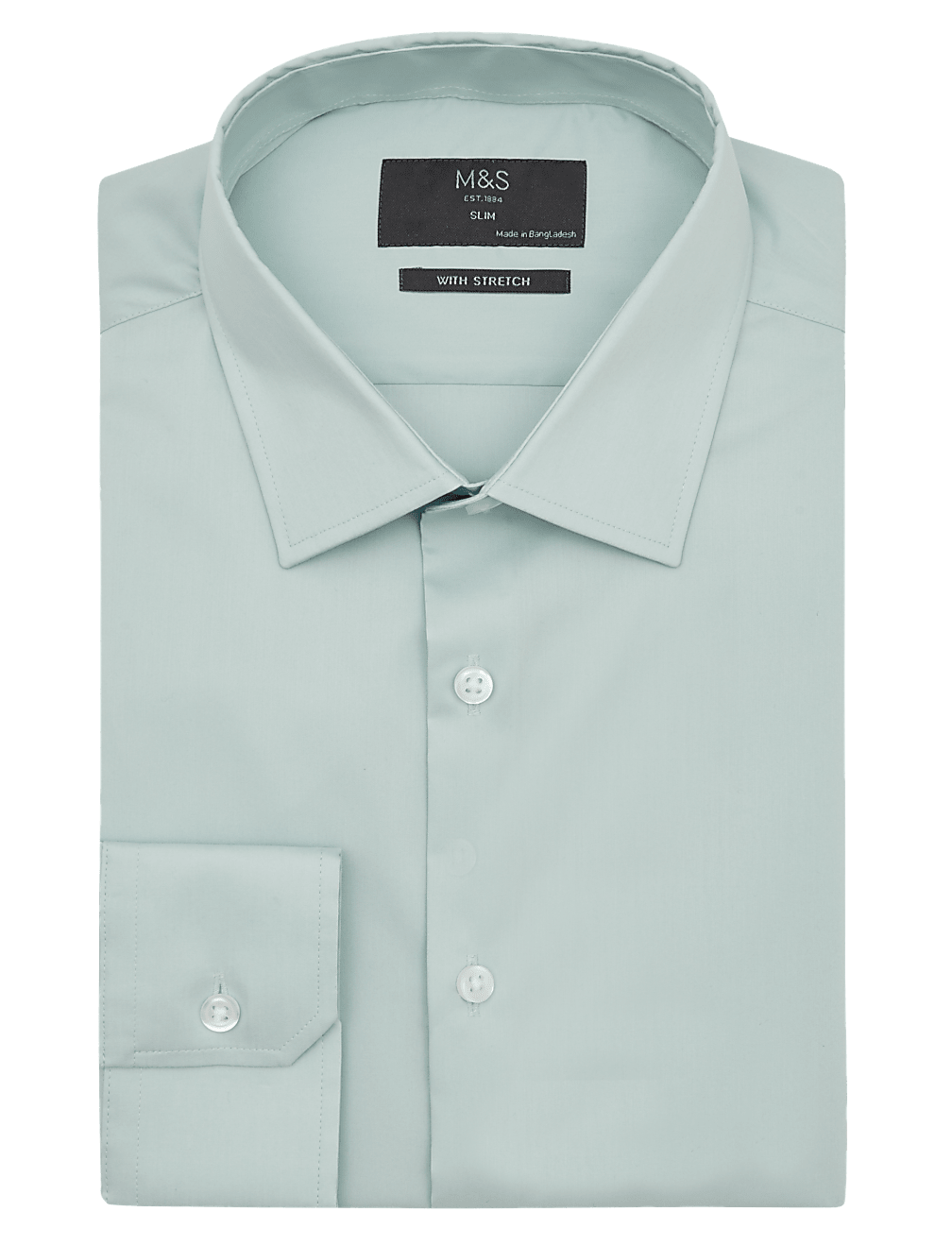 Slim Fit Cotton Shirt with Stretch