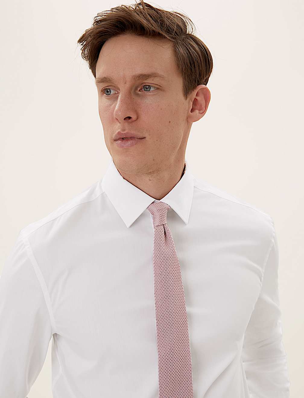 Slim Fit Cotton Shirt with Stretch