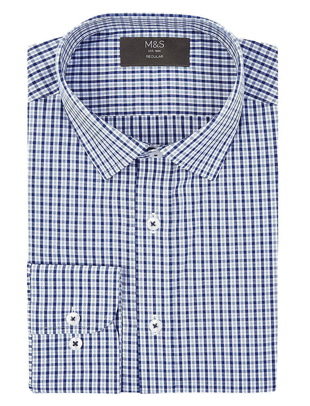 Regular Fit Easy Iron Check Shirt