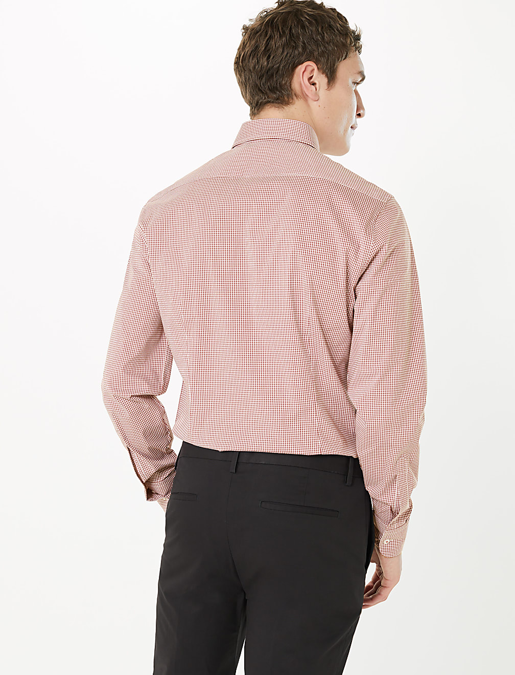 Slim Fit Easy Iron Cotton Rich Check Shirt