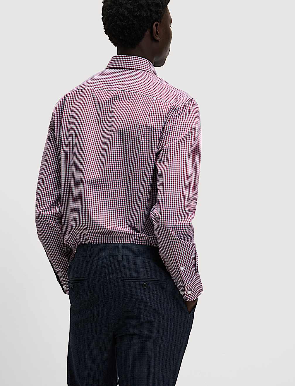 2pk Regular Fit Easy Iron Check Shirts