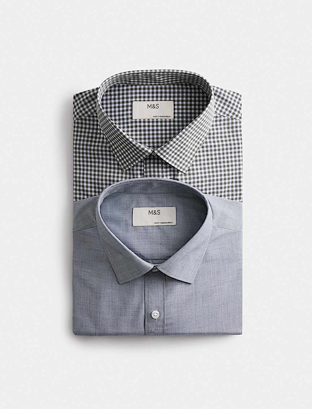 2pk Regular Fit Easy Iron Check Shirts