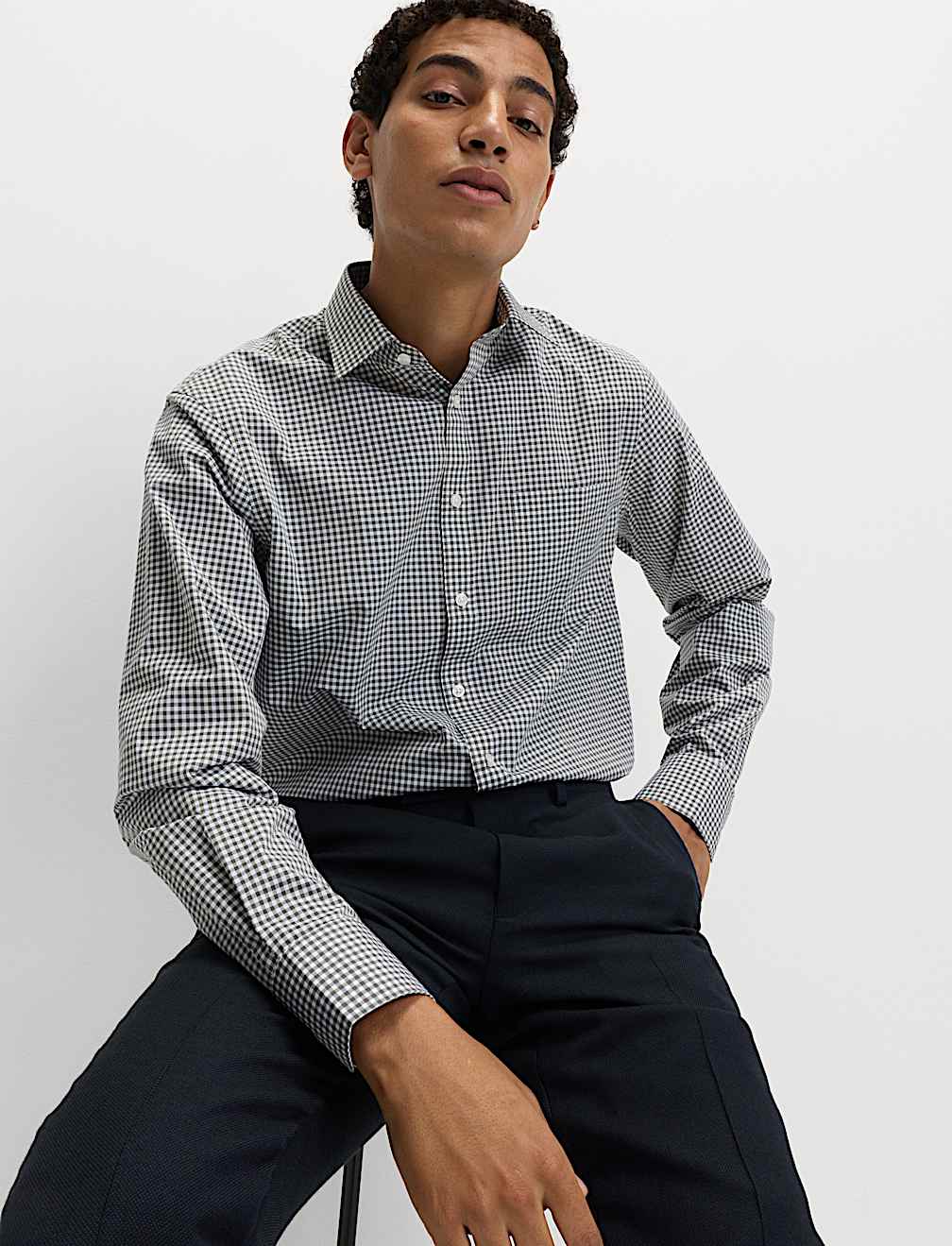 2pk Regular Fit Easy Iron Check Shirts