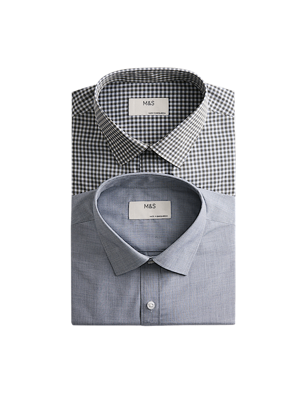 2pk Regular Fit Easy Iron Check Shirts