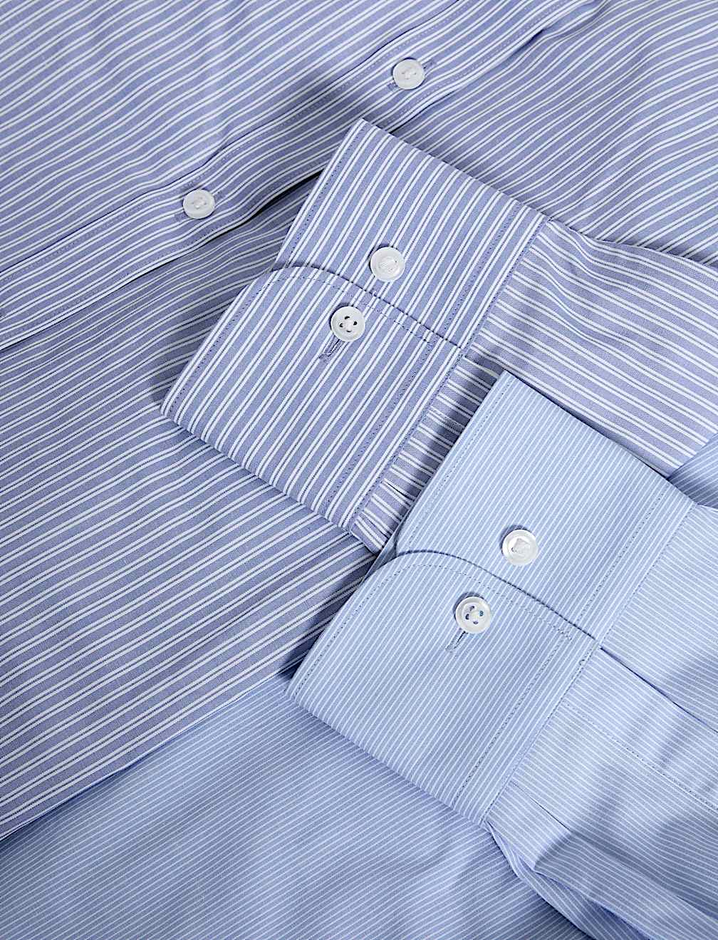 2pk Regular Fit Easy Iron Striped Shirts