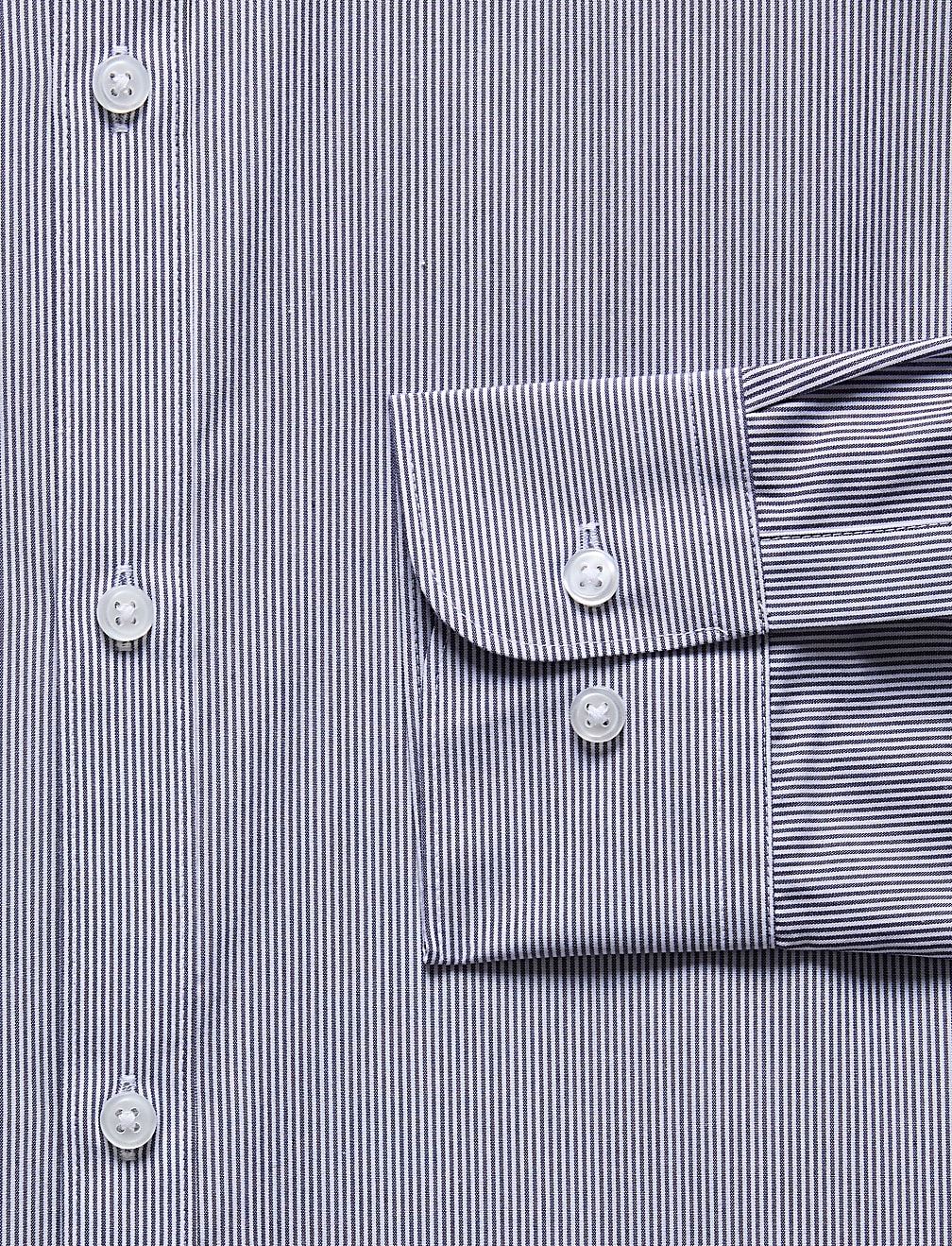 Regular Fit Non Iron Cotton Blend Striped Shirt