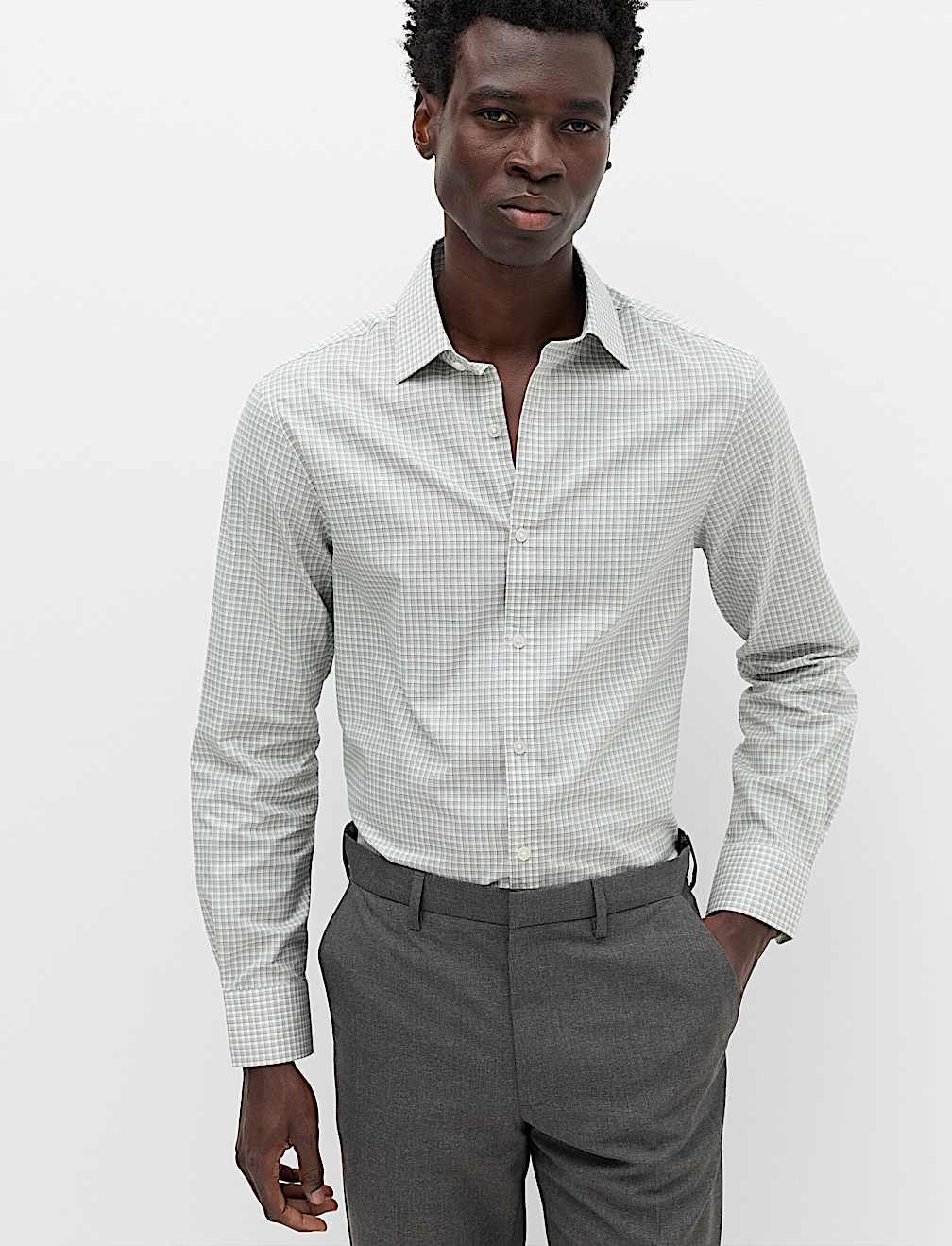 Regular Fit Pure Cotton Check Shirt
