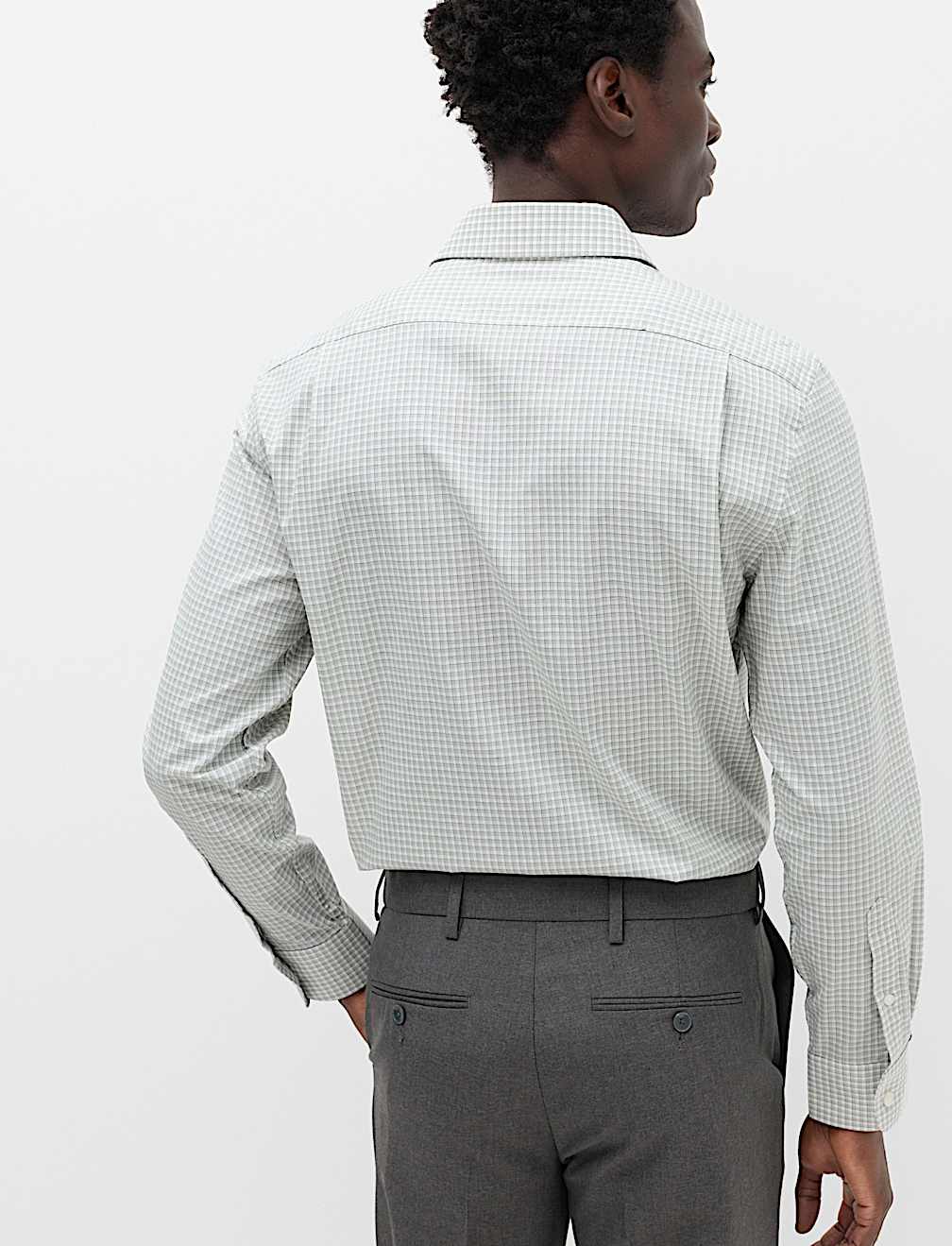 Regular Fit Pure Cotton Check Shirt