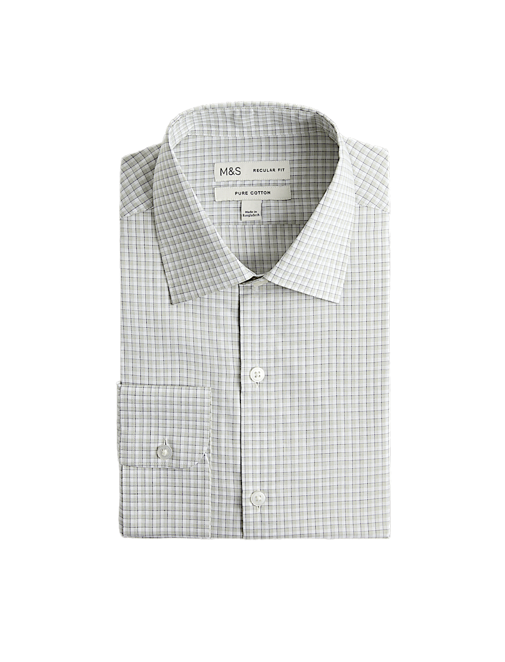 Regular Fit Pure Cotton Check Shirt