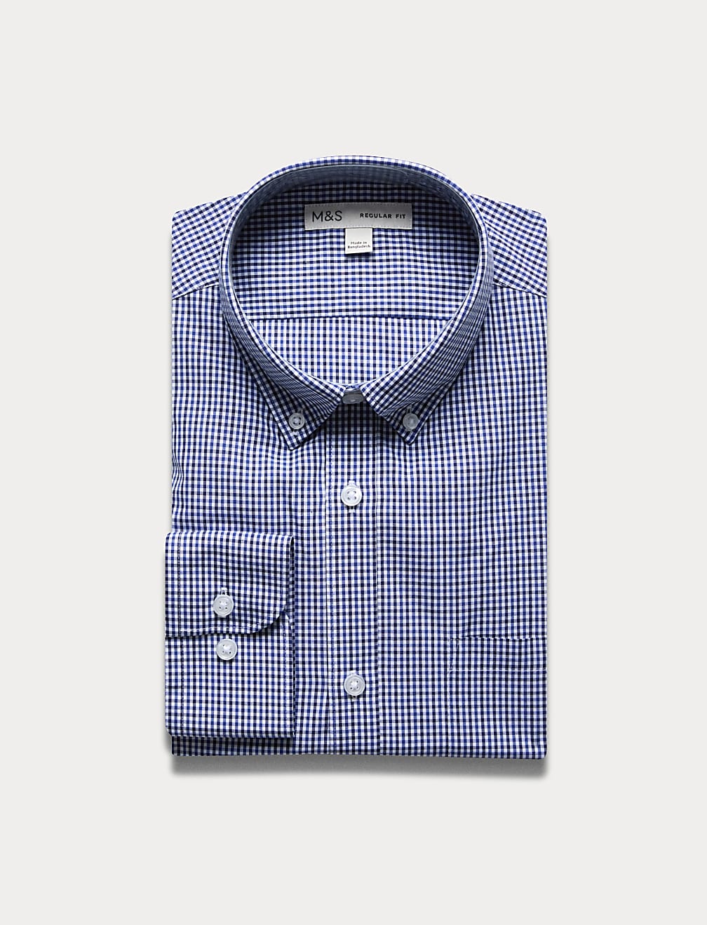 Regular Fit Cotton Blend Shirt With Pocket