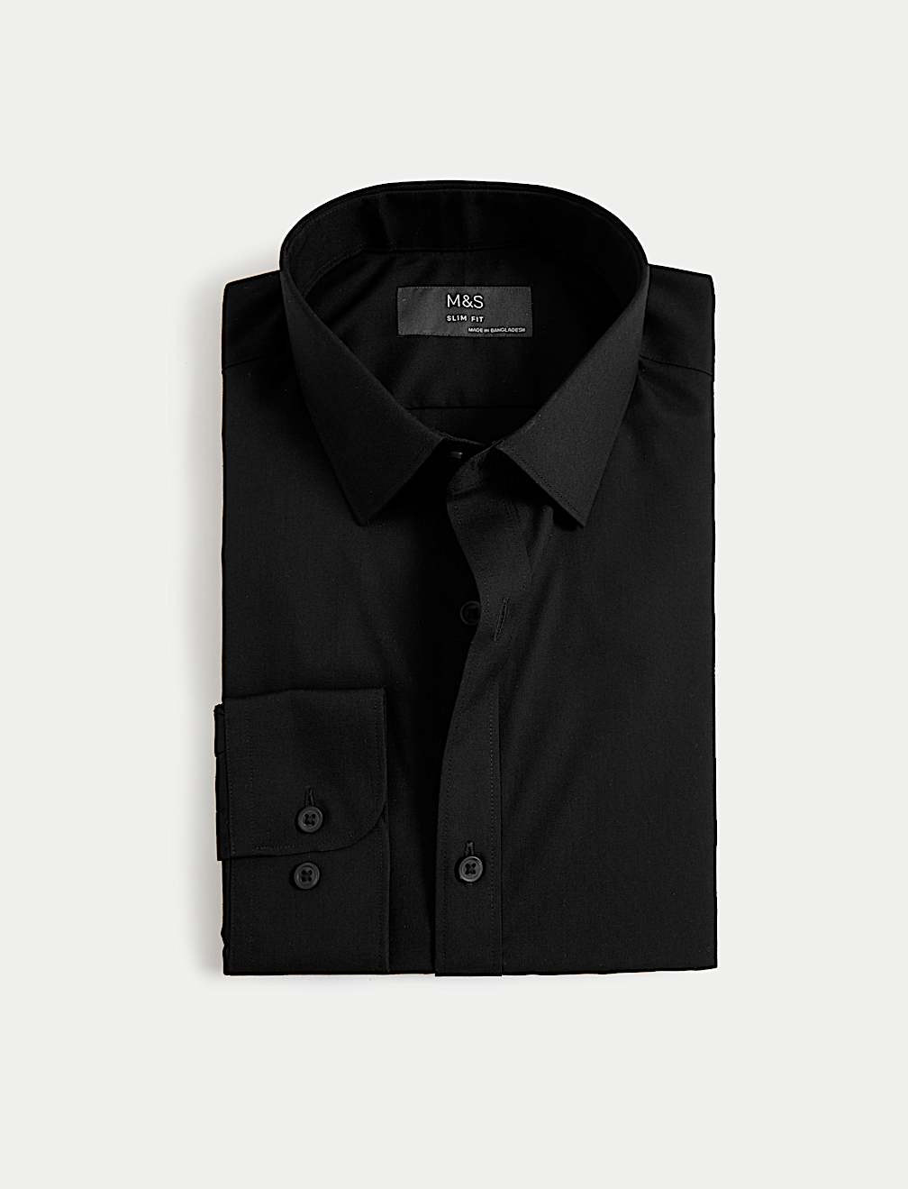 Slim Fit Easy Iron Cotton Blend Shirt