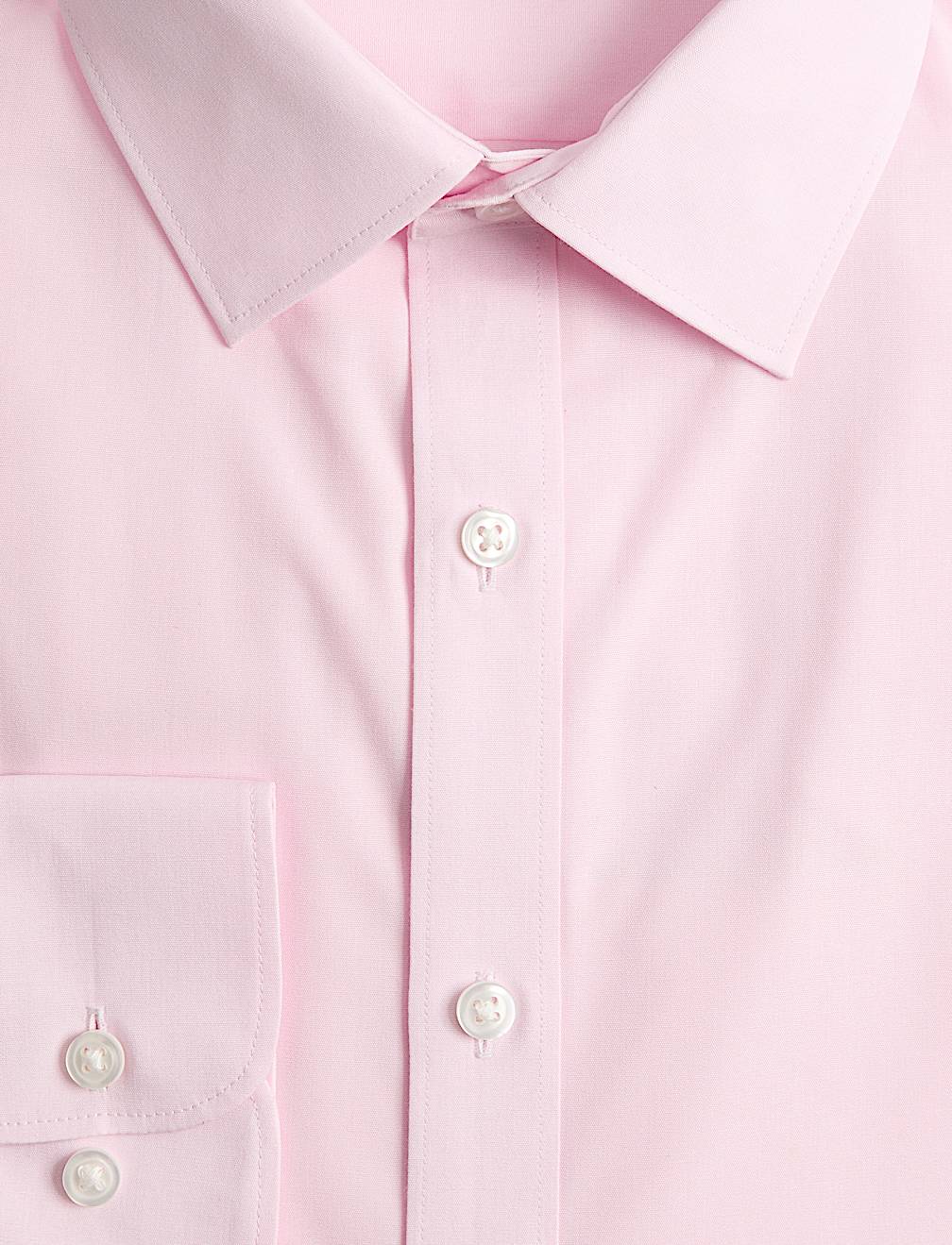 Regular Fit Easy Iron Cotton Blend Shirt