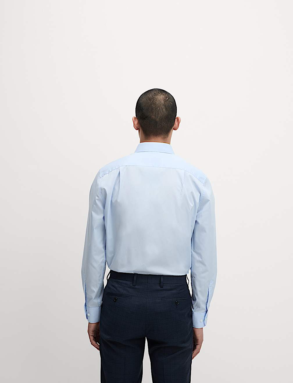 Regular Fit Easy Iron Cotton Blend Shirt