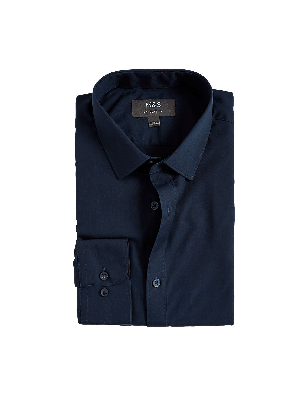 Regular Fit Easy Iron Cotton Blend Shirt
