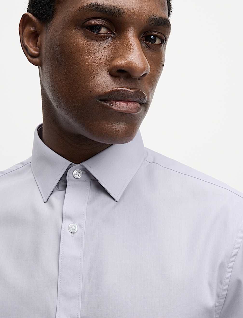 Regular Fit Easy Iron Cotton Blend Shirt
