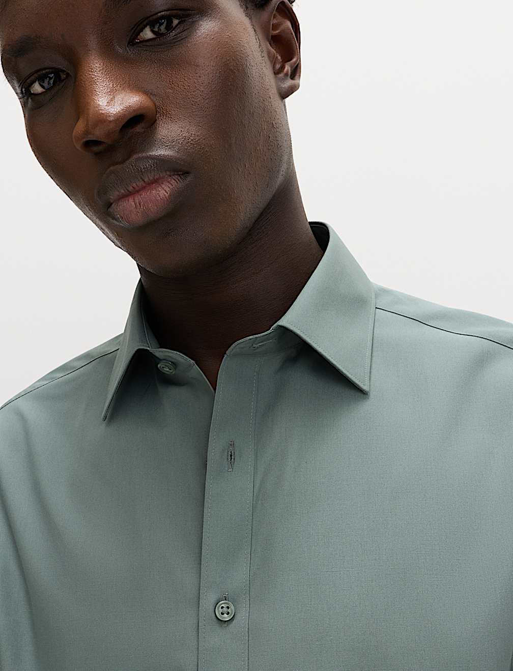 Regular Fit Easy Iron Cotton Blend Shirt