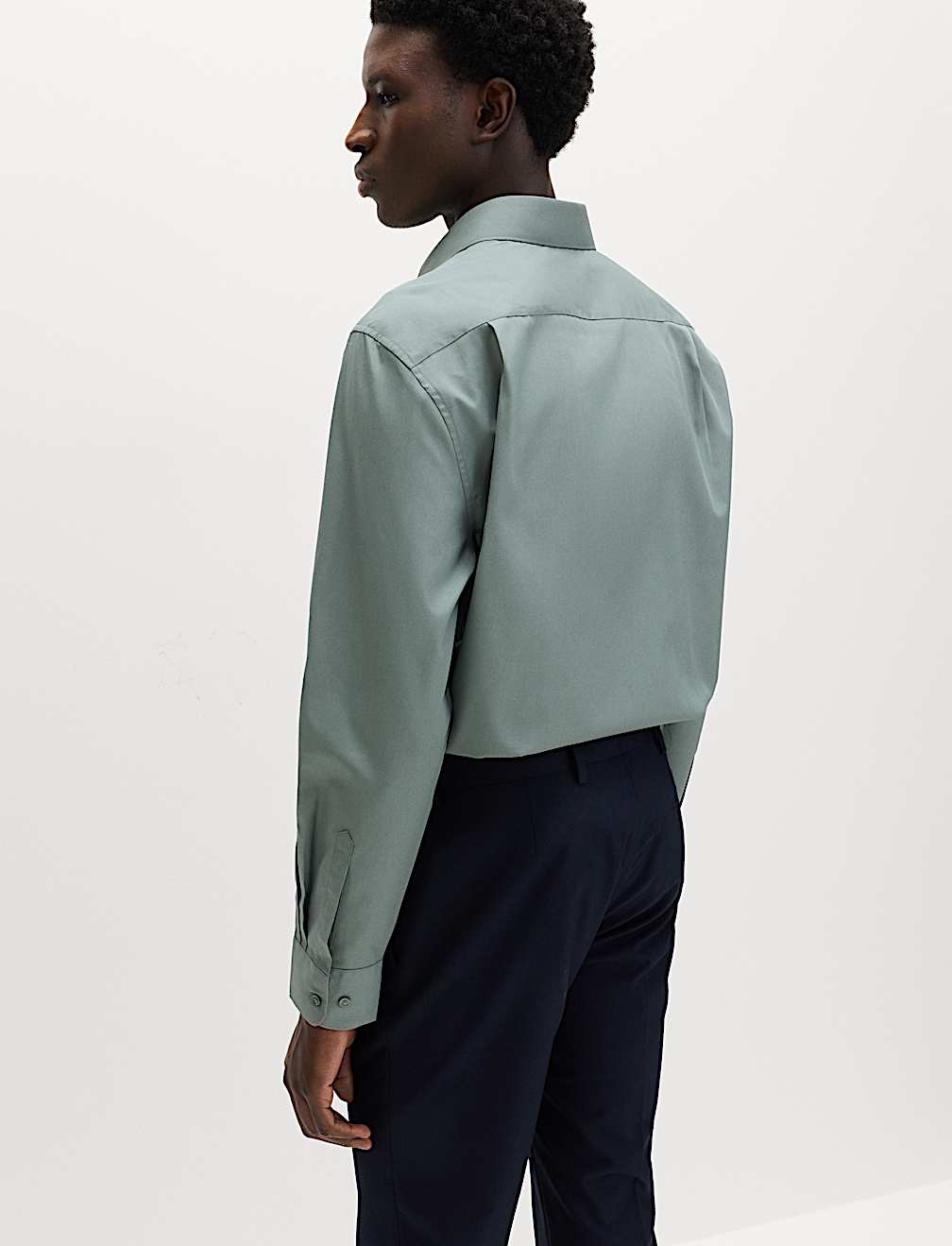 Regular Fit Easy Iron Cotton Blend Shirt