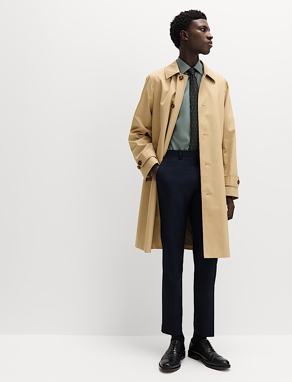 Regular Fit Easy Iron Cotton Blend Shirt