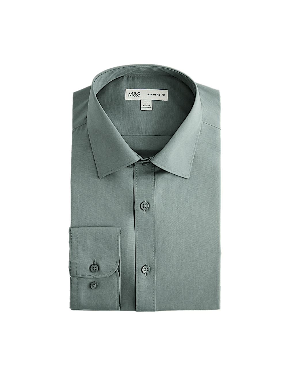 Regular Fit Easy Iron Cotton Blend Shirt