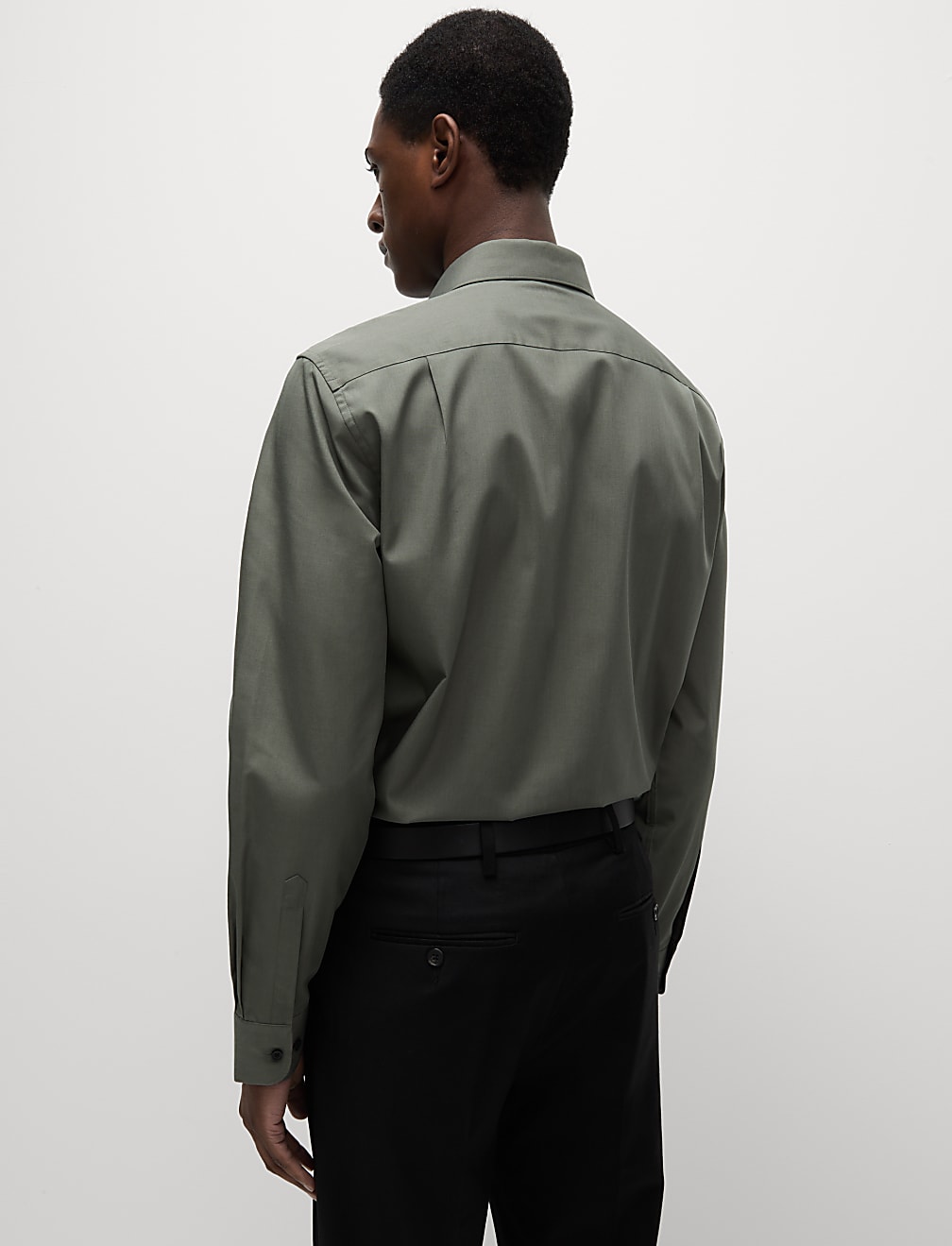 Regular Fit Easy Iron Cotton Blend Shirt
