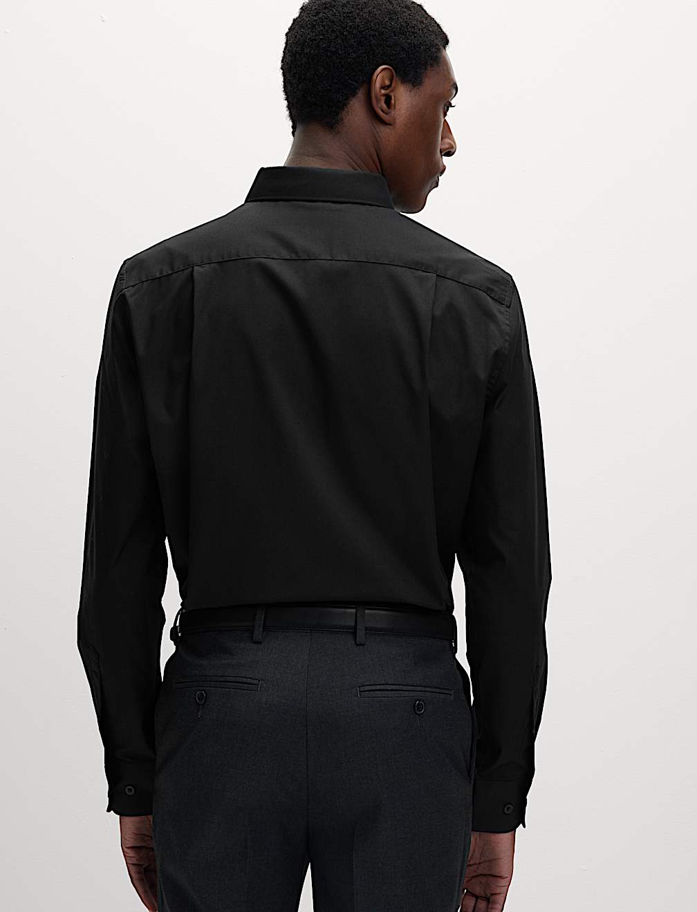 Regular Fit Easy Iron Cotton Blend Shirt